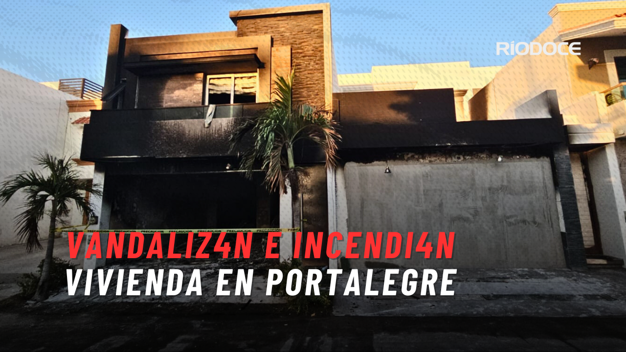 Vandaliz@n e incendi@n vivienda en Portalegre, en Culiacán