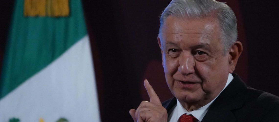 CIUDAD DE MÉXICO, 02ABRIL2024.- Andrés Manuel López Obrador, presidente de México, durante la conferencia de prensa matutina en materia de seguridad desde Palacio Nacional. 

FOTO: GALO CAÑAS/CUARTOSCURO.COM
