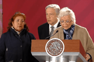 AMLO-Griselda Triana-Olga Sánchez Cordero