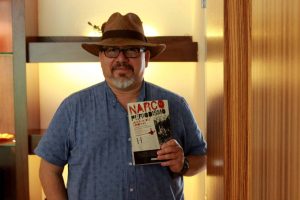 CULIACAN, SINALOA, 27SEPTIEMBRE2016.- Javier Váldez en entrevistado por Blanche Petrich, para la Jornada,  por la publicación de su nuevo libro, Narco Periodismo.

FOTO: Cristian Yarely Díaz