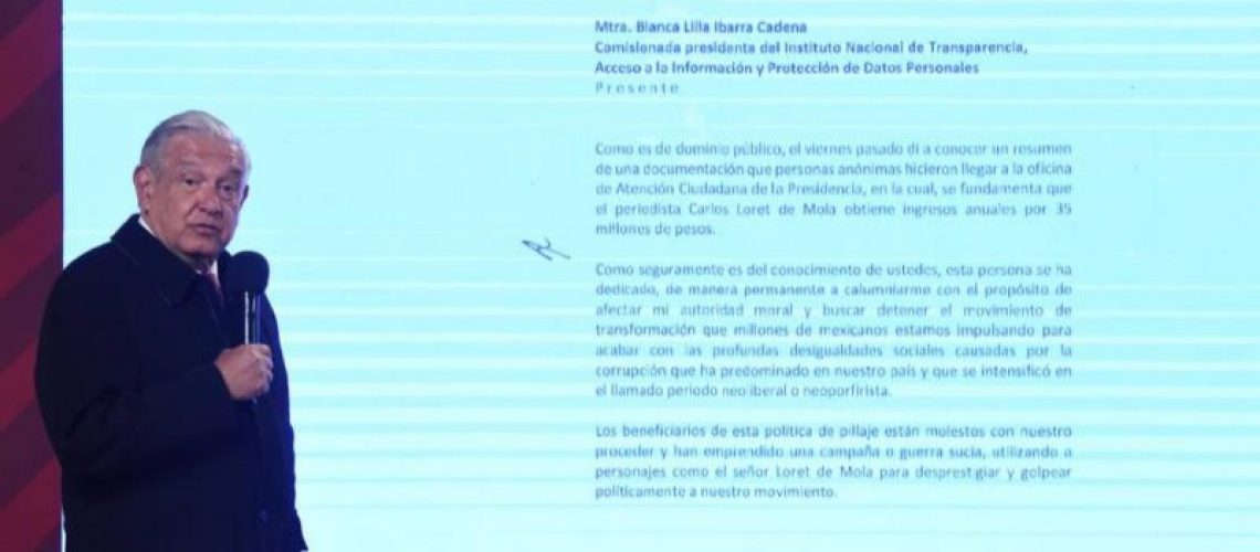 amlo-oficio-al-inai-investigacion-carlos-loret-de-mola