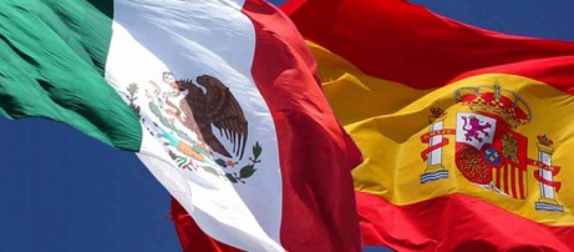 banderas-México-España-