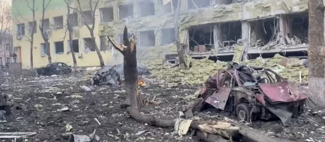 bombardeo en hospital infantil ucrania