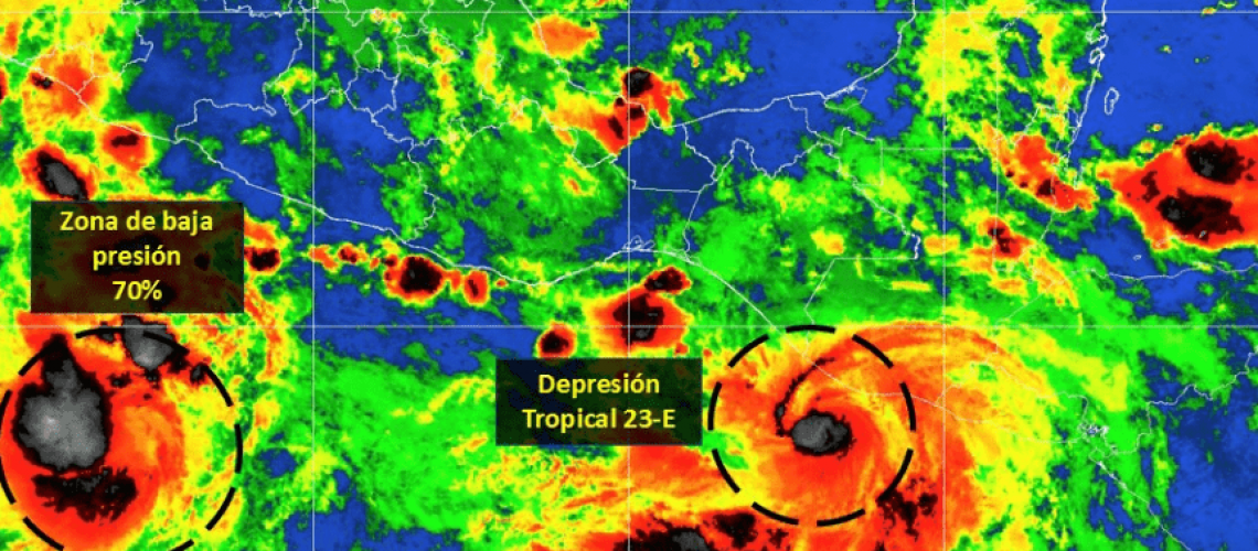 depresion tropical 23-E