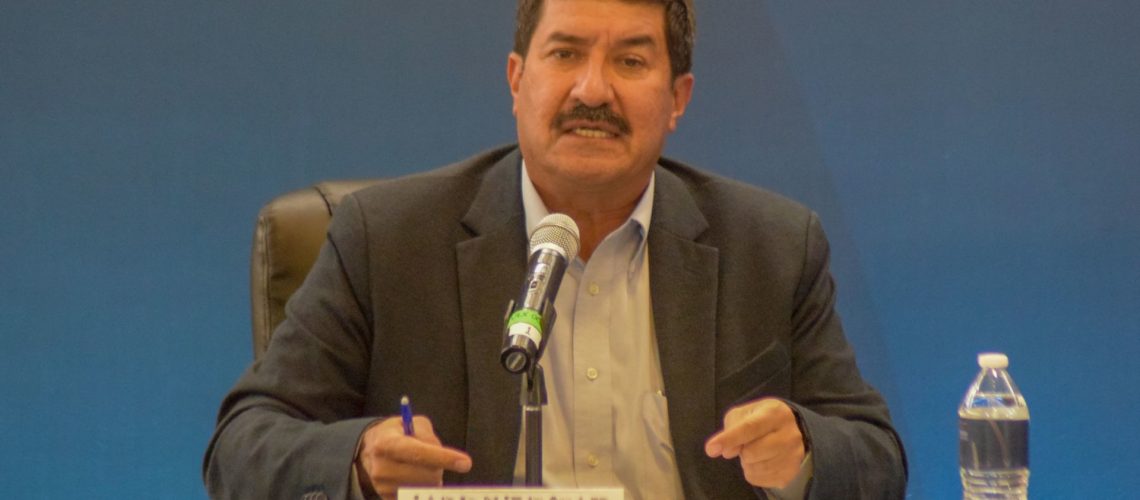 Javier Corral, gobernador de Chihuahua, durante su participación en una reunión de la Alianza Federalista.