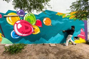 ARTE PARA TODOS. La propuesta del joven muralista.