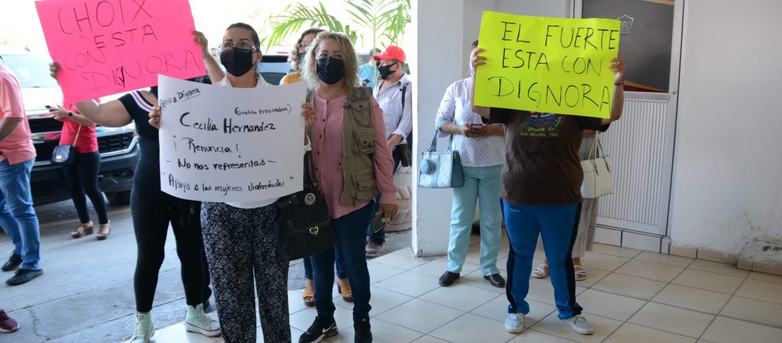 protesta de grupos en favor de Dignora Valdez López-1