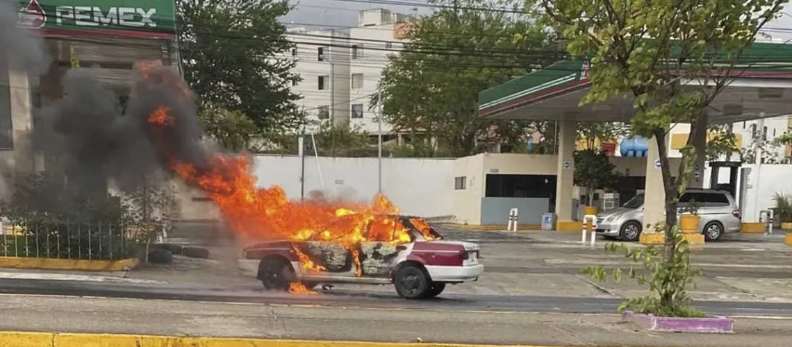 quema-de-taxis-chilpancingo