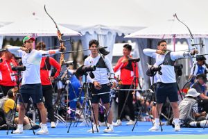 varonil tiro con arco